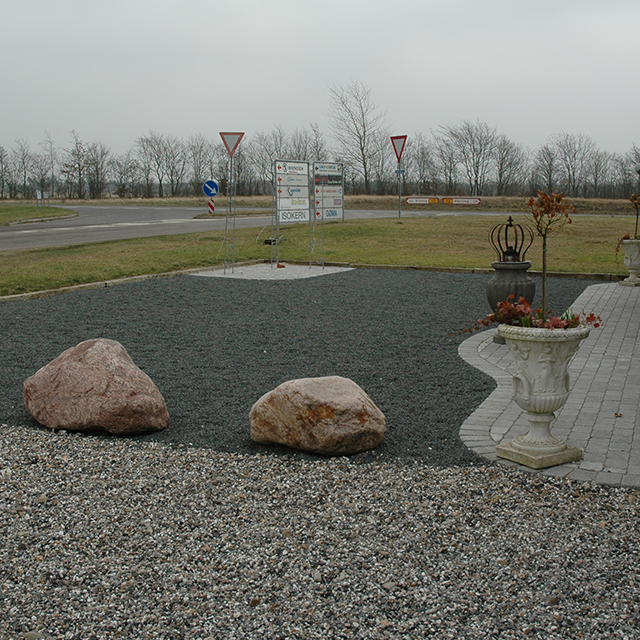 levering af sand og grus